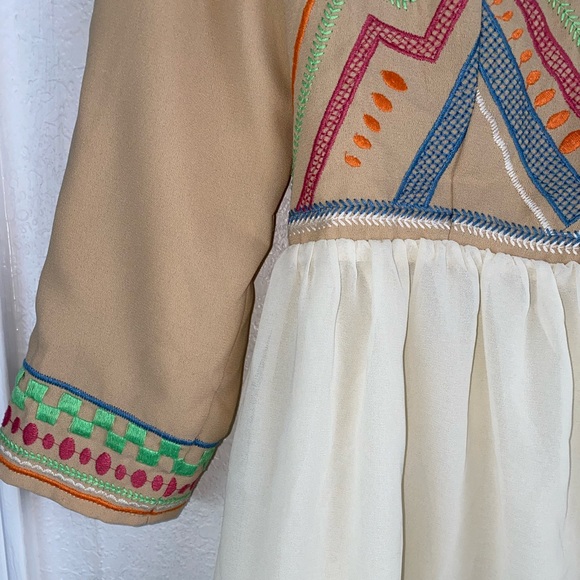 Champagne & Strawberry EMBROIDERED RUFFLE JACKET - Picture 7 of 16